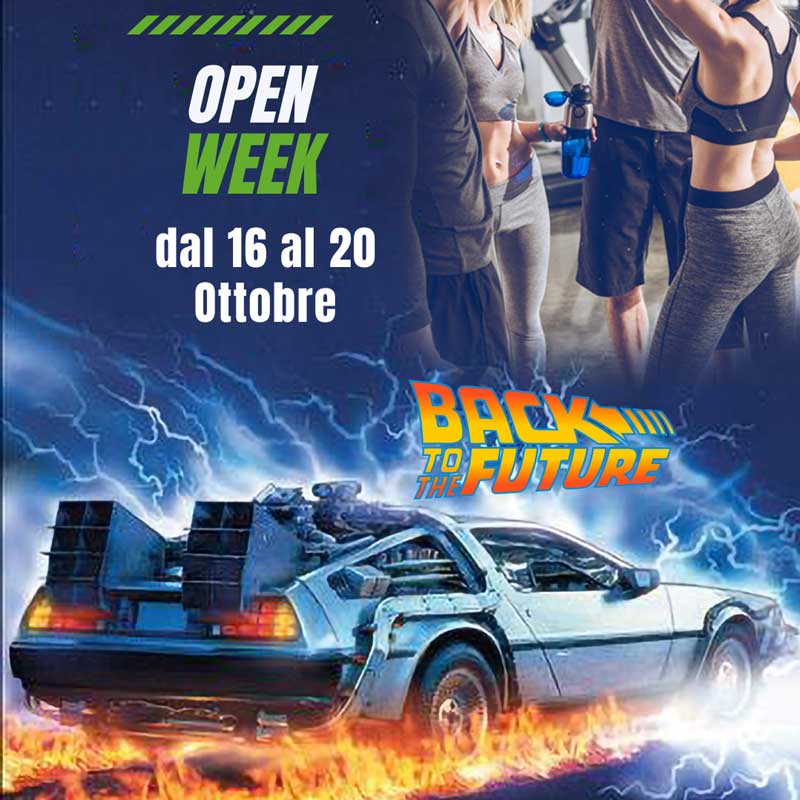 Open Week Ritorno al Futuro ottobre 2023 - Eventi - Fitness Square Palestra Camerano e Jesi